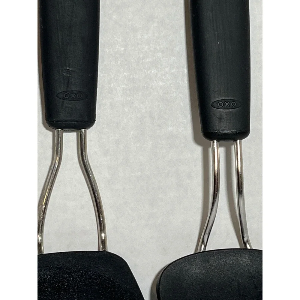 OXO Good Grips Black Nylon Spatula and Serrated Pie Server Utensil Set 2 Piece
